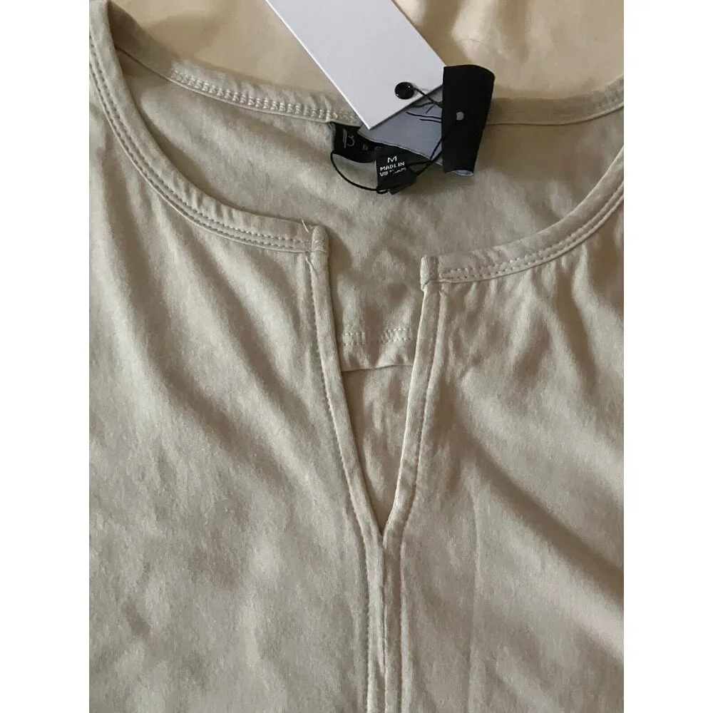 Bobeau Collection 100% Cotton Beige Blouse Top Sleeveless Size M - Picture 8 of 14